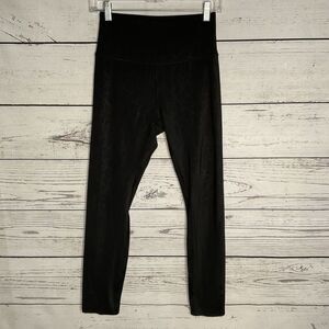 Spyder‎ Leggings Womens S Small Black Skinny Stretch Athletic Web Print